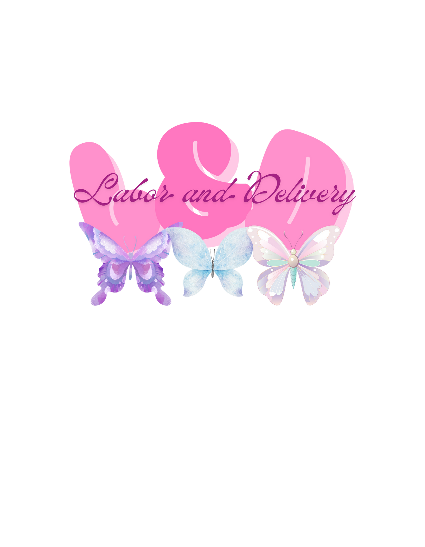 Labor and Delivery” Aesthetic Butterfly Hoodie