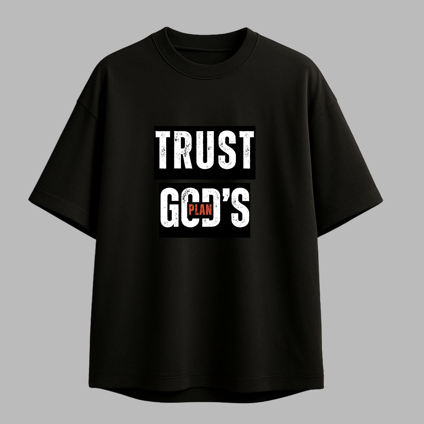 God's Plan Printed Oversized T-shirt