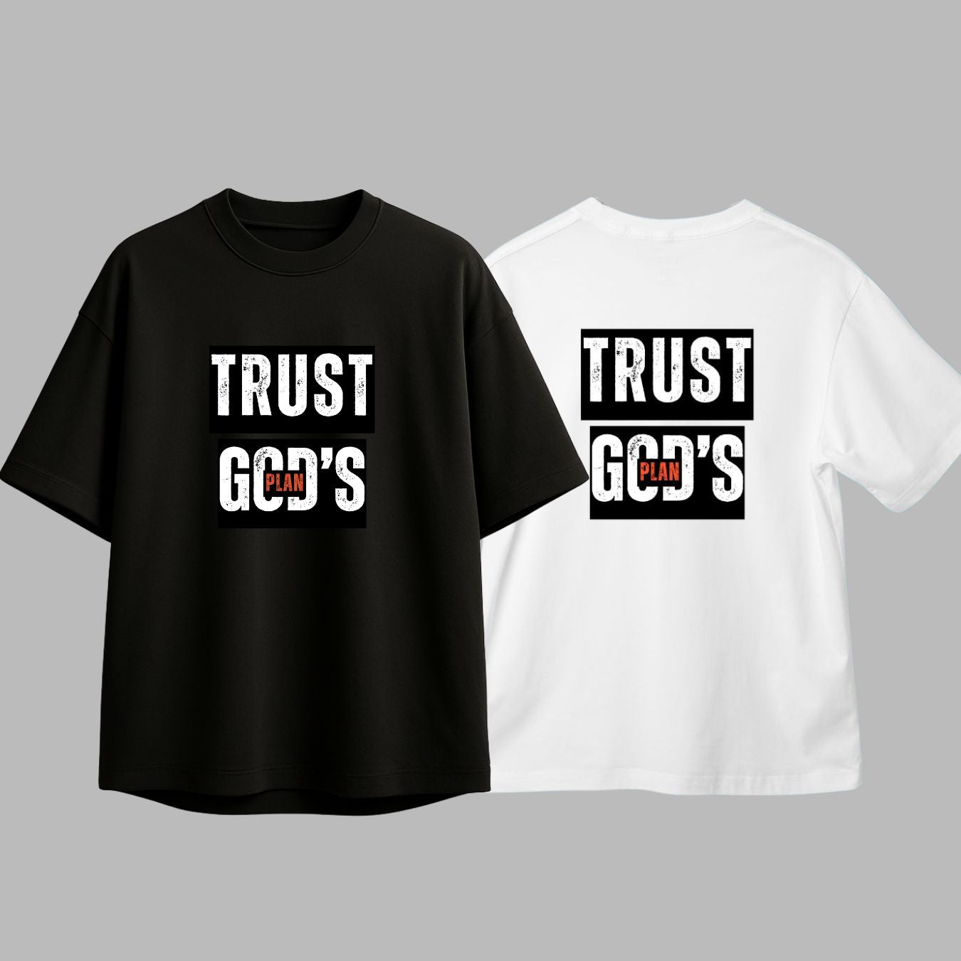 God's Plan Printed Oversized T-shirt
