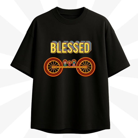 Blessed Journey Lord Jagannath Oversized Tee (Front Graphic)