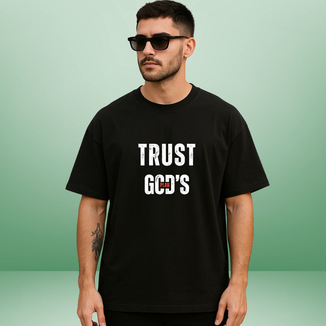 God's Plan Printed Oversized T-shirt