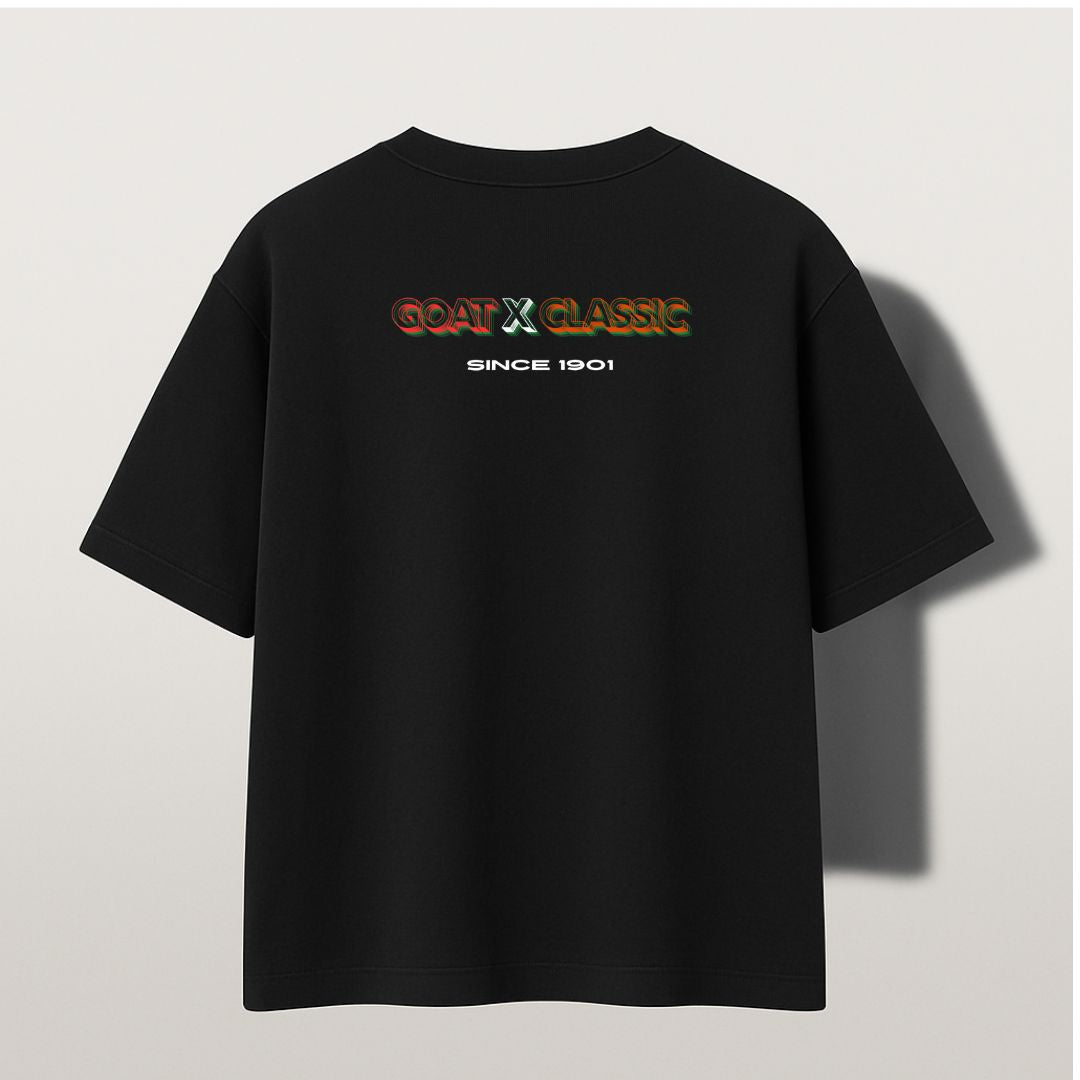 GOAT x CLASSIC Vintage Royal Enfield Oversized T-Shirt – Black