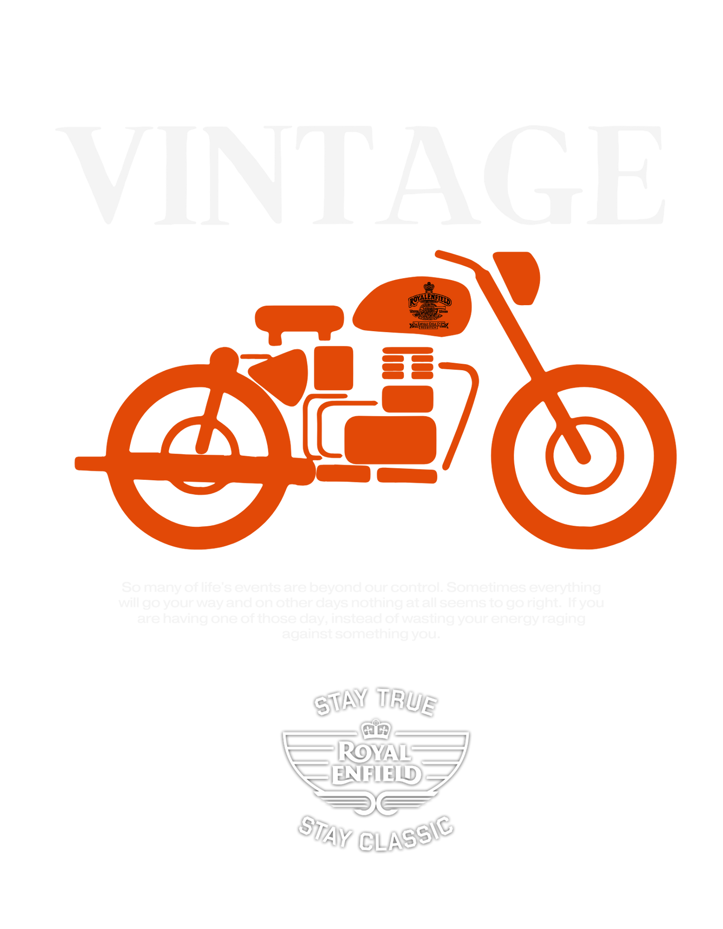 GOAT x CLASSIC Vintage Royal Enfield Oversized T-Shirt – Black
