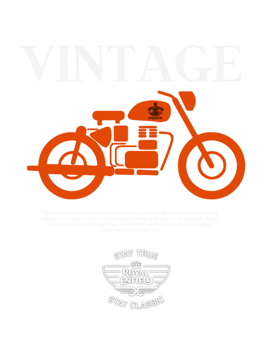 GOAT x CLASSIC Vintage Royal Enfield Oversized T-Shirt – Black