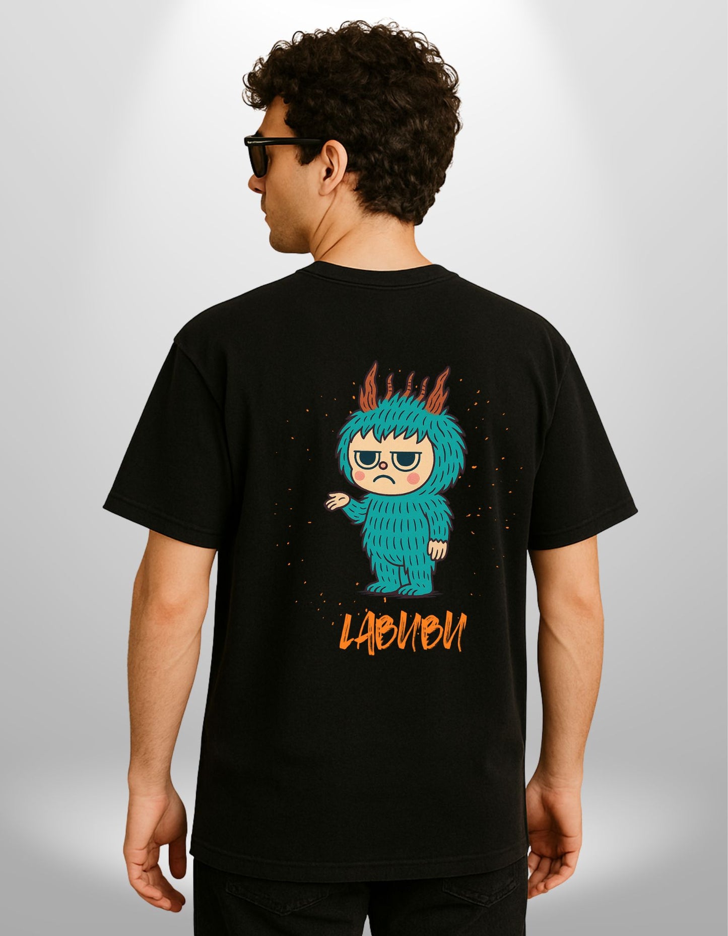 Labubu Mood Oversized Tee (Back Graphic)