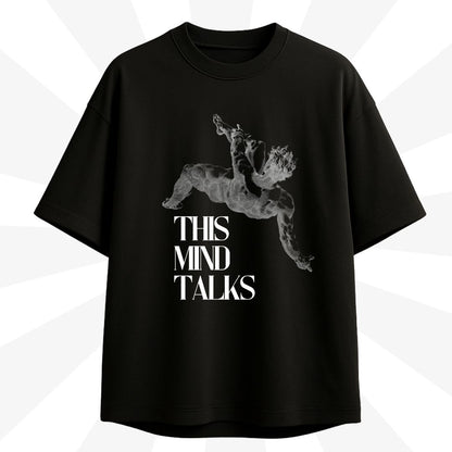 The Mind Talks Oversized T-Shirt (Front Graphic)