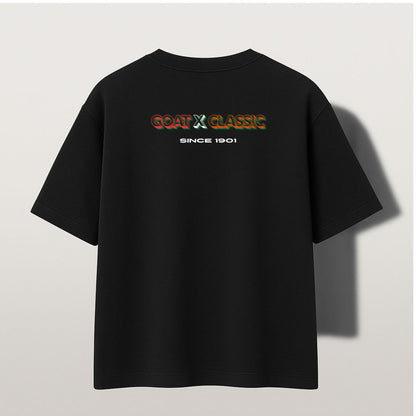 GOAT x CLASSIC Vintage Royal Enfield Oversized T-Shirt – Black