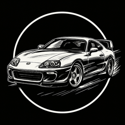 Tokyo Drift Supra Edition  Oversized Premium Tee