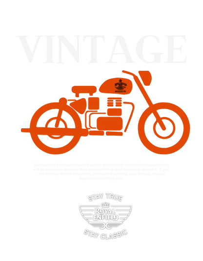 GOAT x CLASSIC Vintage Royal Enfield Oversized T-Shirt – Black